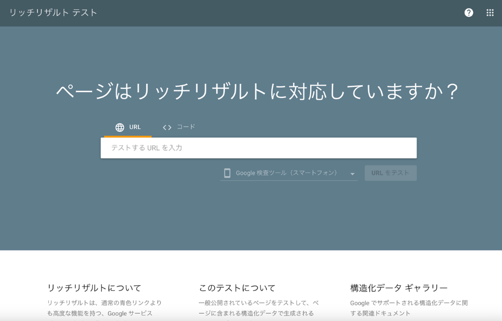 リッチリザルトテスト