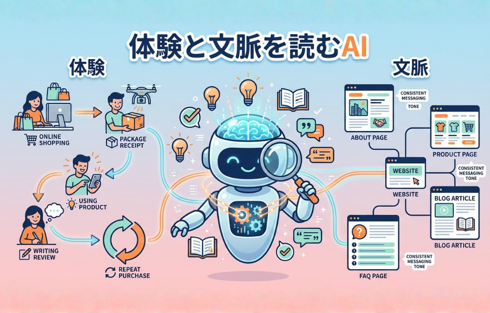 LLMO時代、AIは「体験」と「文脈」を読んでいる